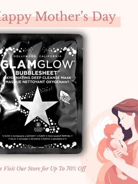 Glamglow Bubblesheet Oxygenating Deep Cleanse Mask By Glamglow for Women - 1 Pc
